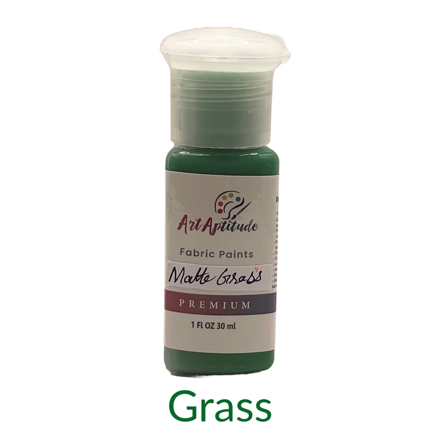 matte fabric paints by art aptitude grass
