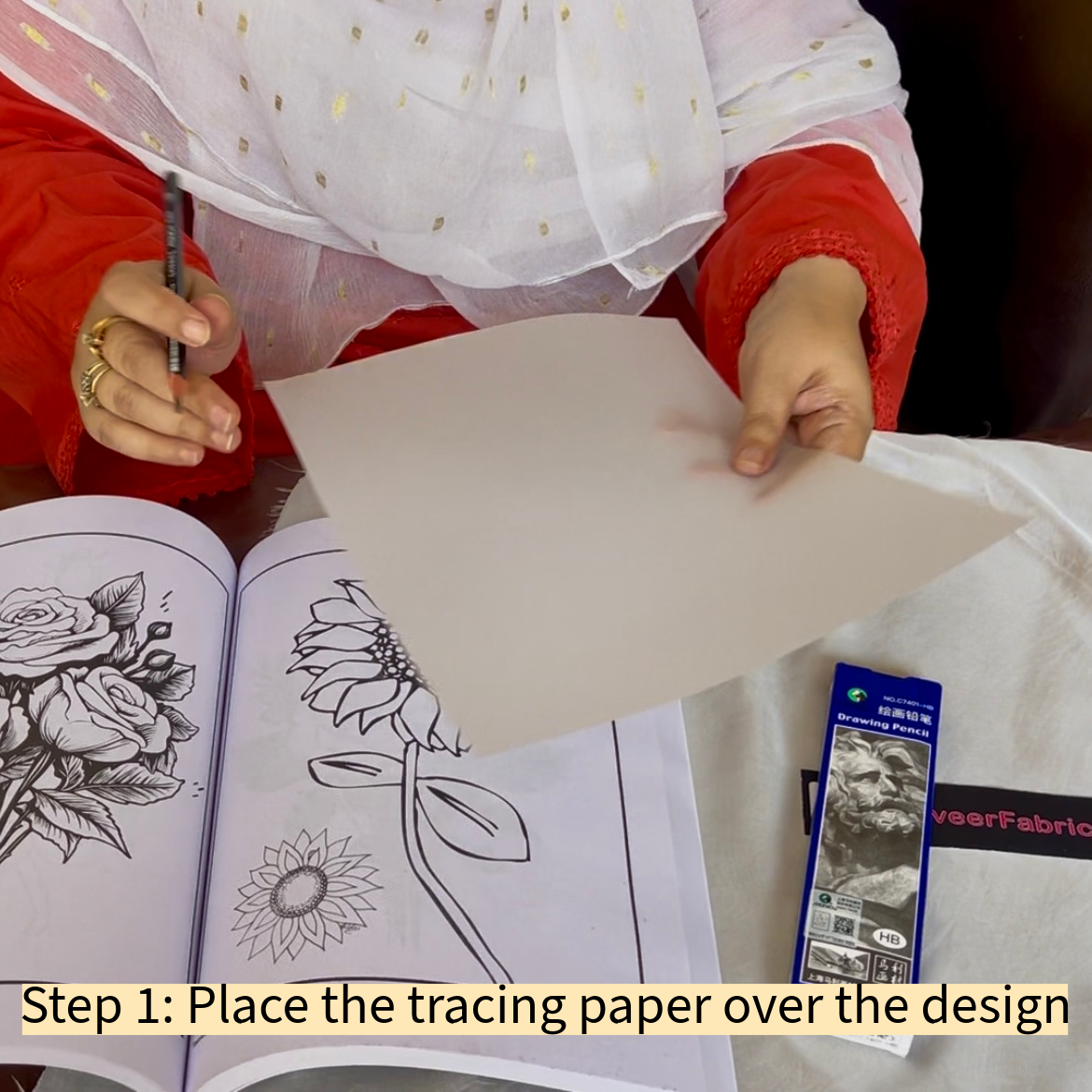 how to draw on fabrics?