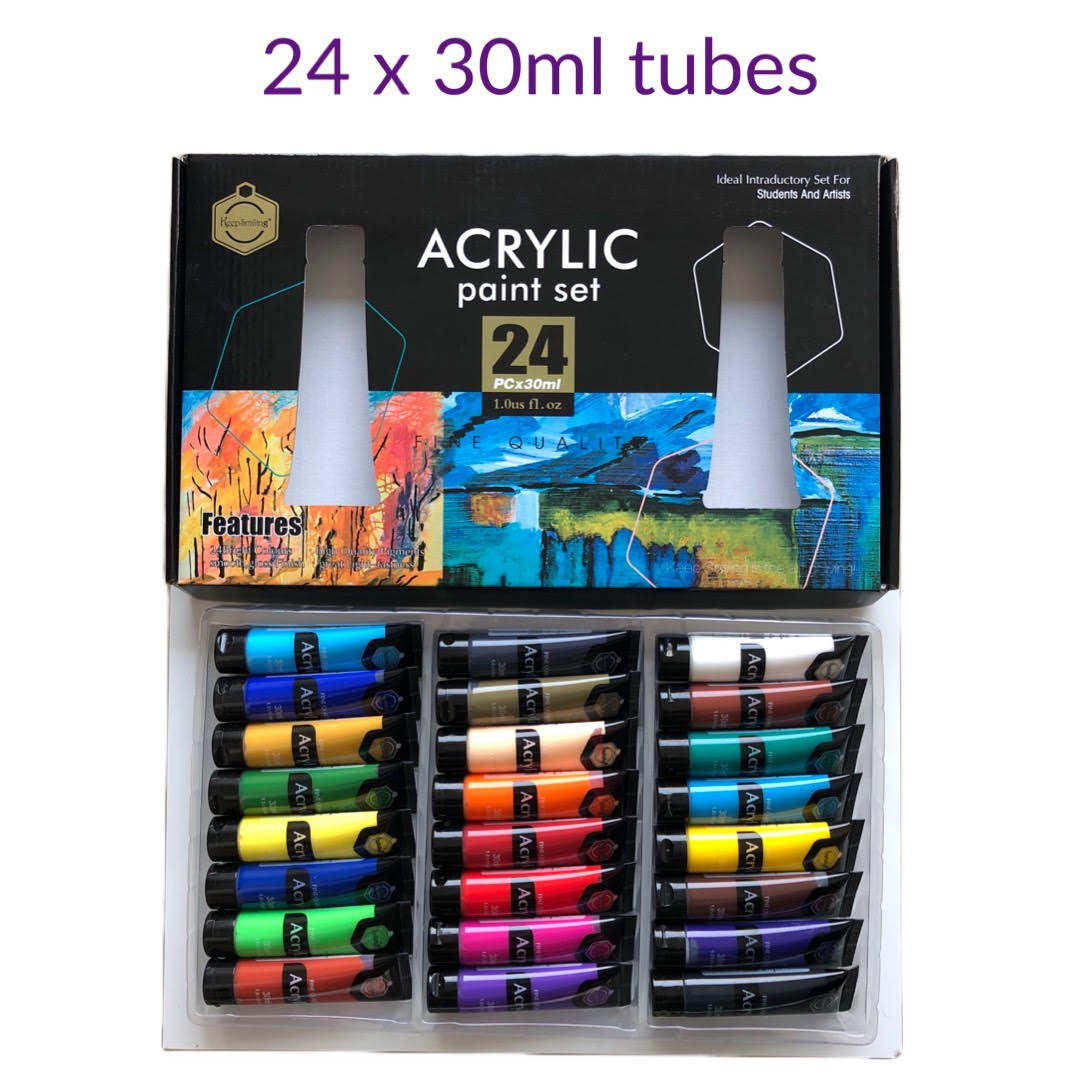 keep smiling acrylic paint 24 x 30ml tubes