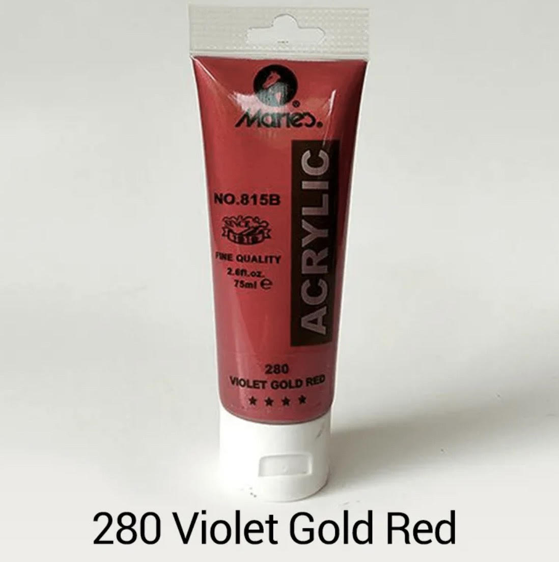 Maries acrylic paint-75ml tube- Violet Gold Red 280