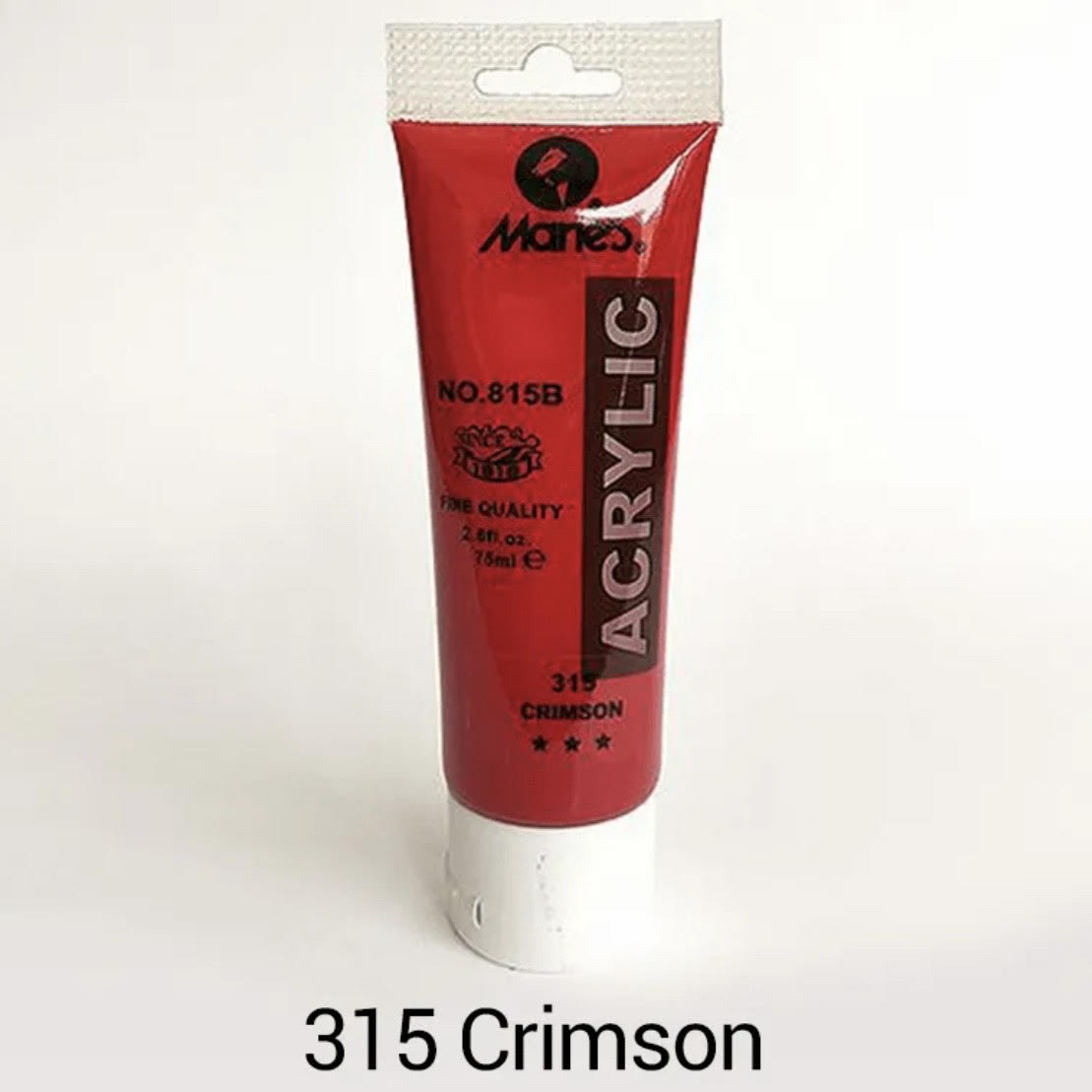 Maries acrylic paint-75ml tube-Crimson 315