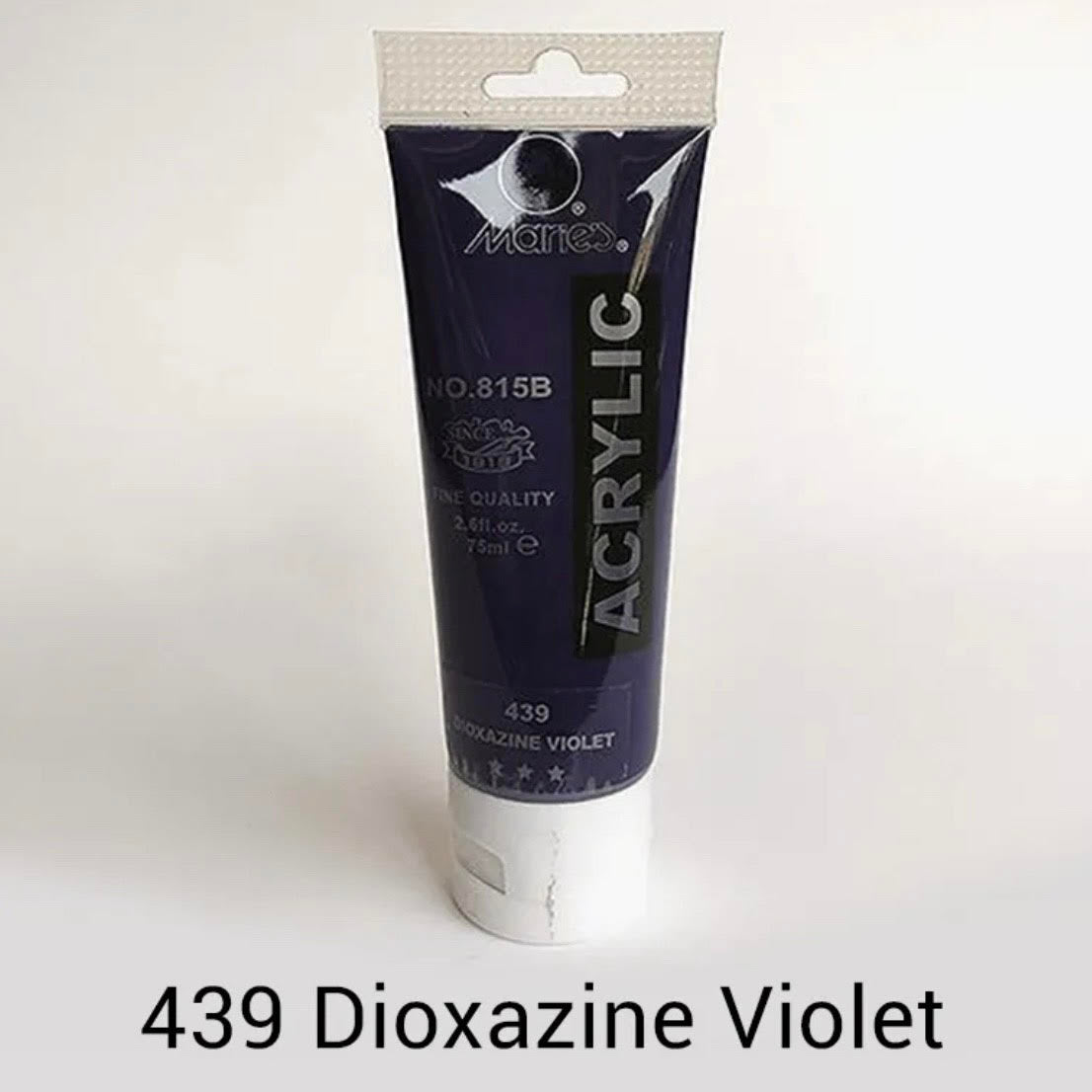 Maries acrylic paint-75ml tube- Dioxazine Violet 439