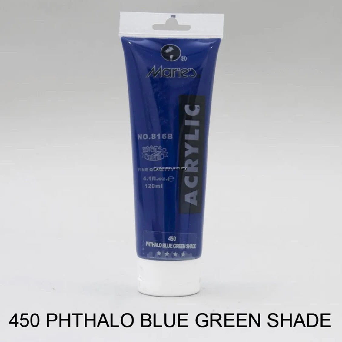 Maries acrylic paint-75ml tube- Phthalo Blue Green Shade 450