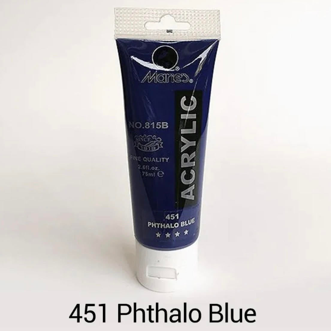 Maries acrylic paint-75ml tube- Phthalo Blue 451