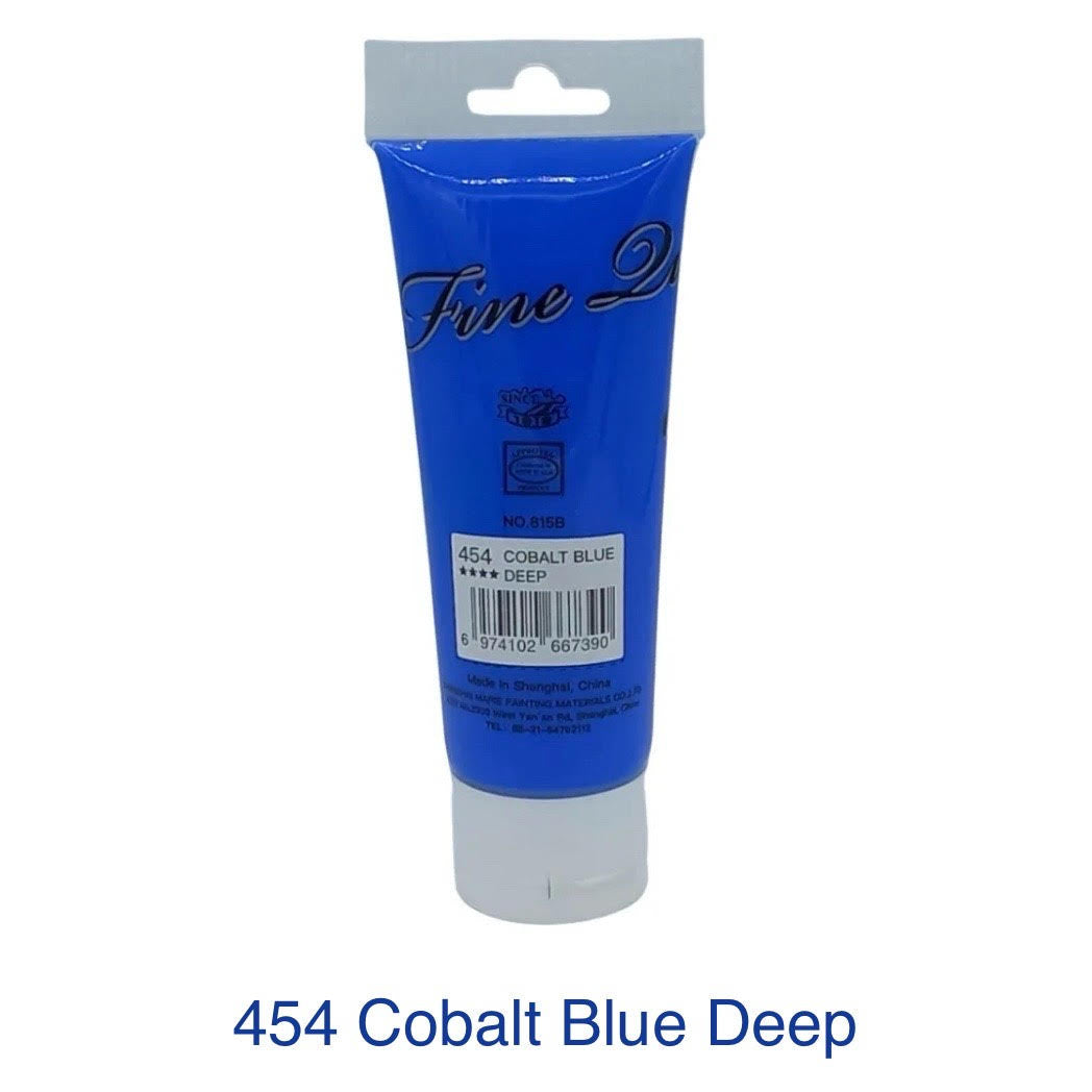 Maries acrylic paint-75ml tube- Cobalt Blue Deep 454