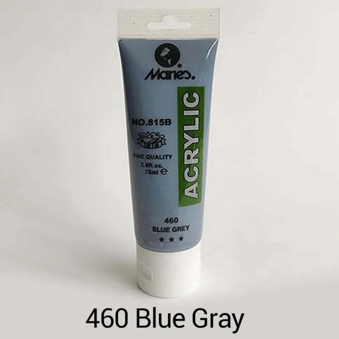 Maries acrylic paint-75ml tube- Blue Grey 460