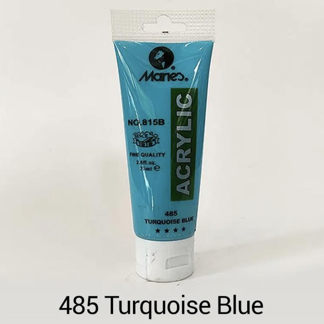 Maries acrylic paint-75ml tube-Turquoise Blue 485