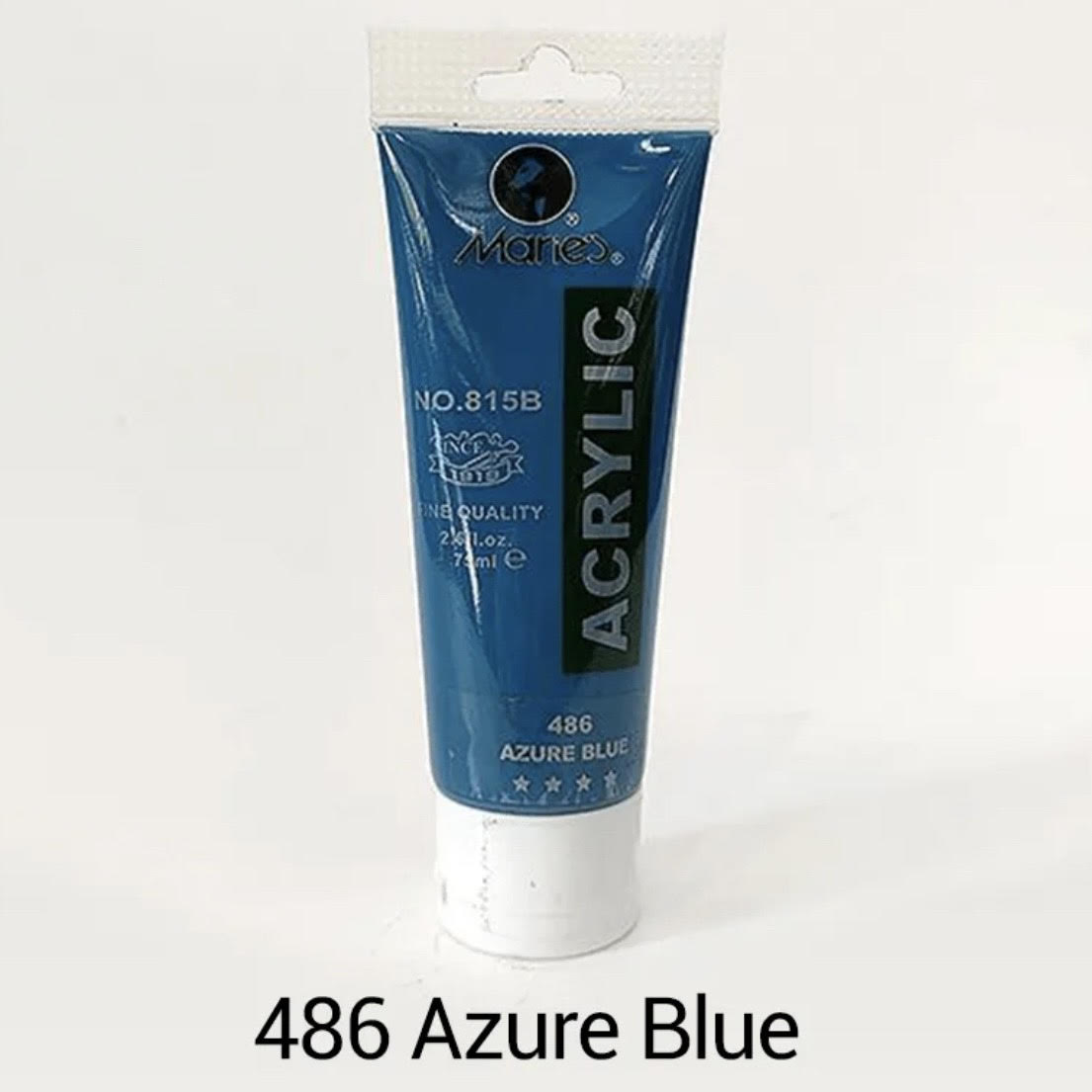 Maries acrylic paint-75ml tube- Azure Blue 486