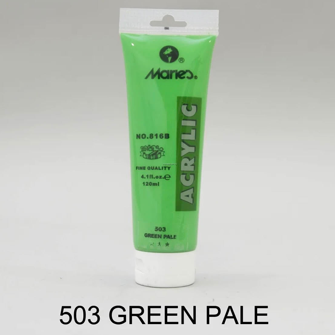 Maries acrylic paint-75ml tube- Green Pale 503