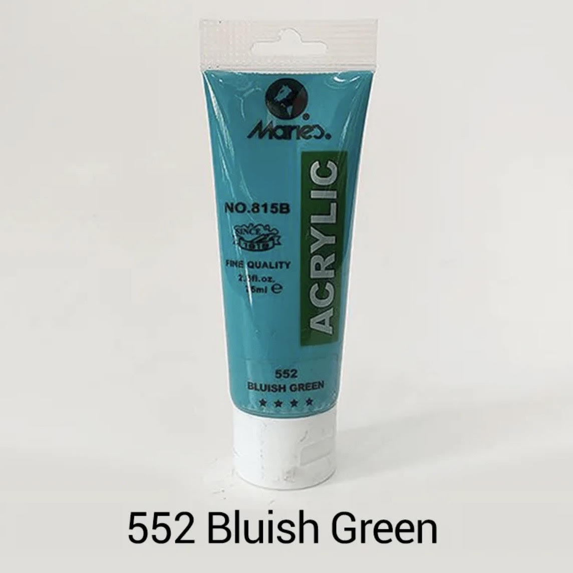 Maries acrylic paint-75ml tube- Bluish Green 552