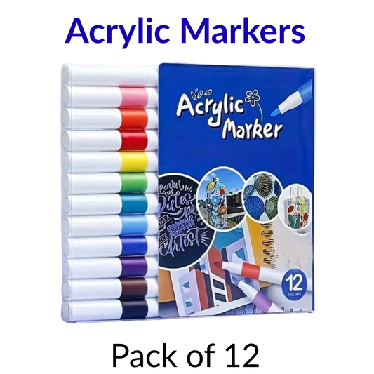 Acrylic marker pack of 12