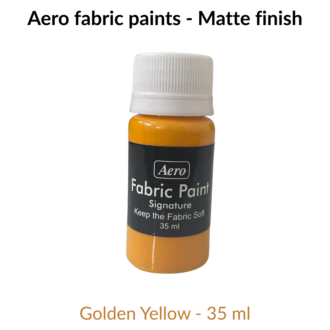 AERO Signature Fabric Paints – Matte Finish | 35ml Textile Color for Fabric Art