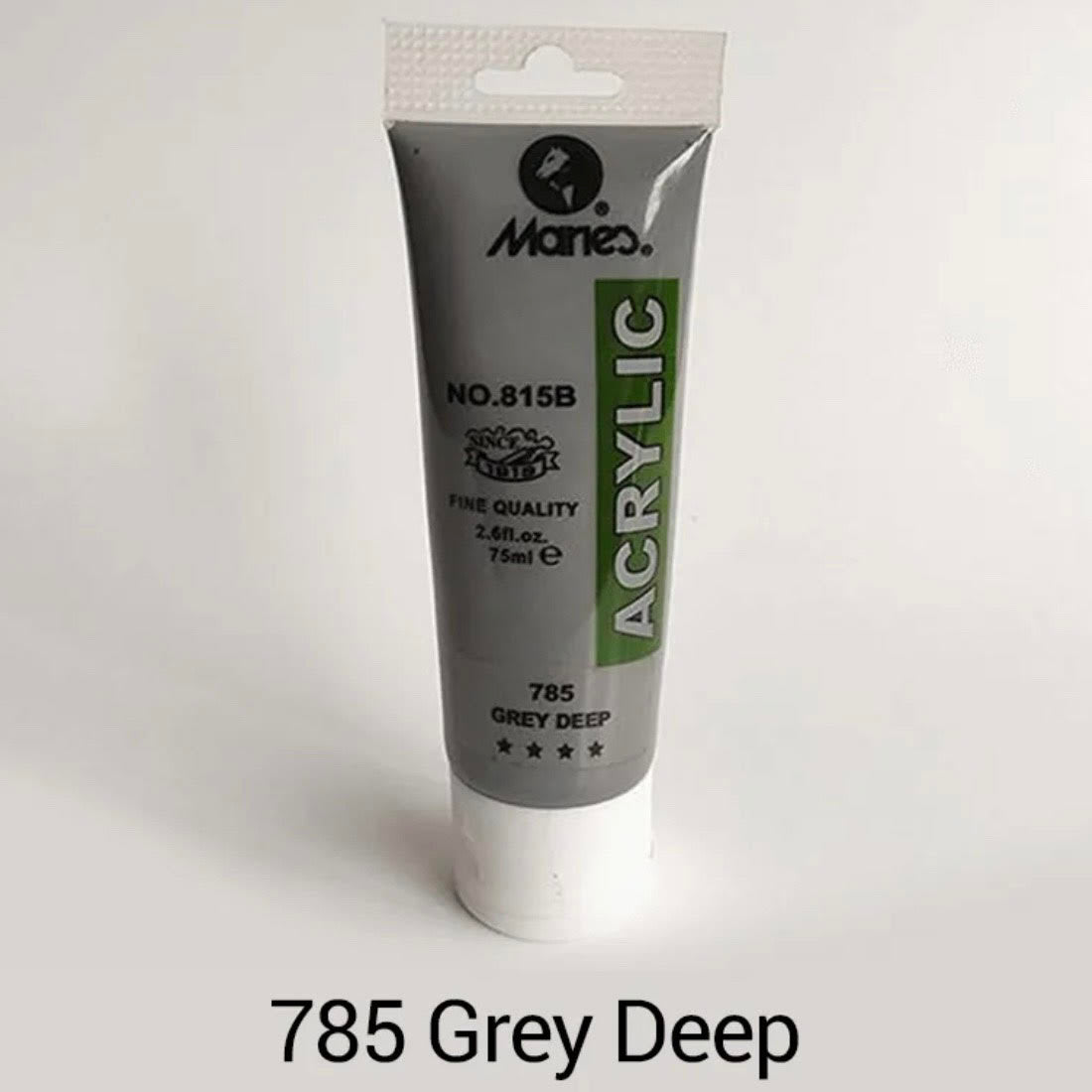 Maries acrylic paint-75ml tube- Grey Deep 785