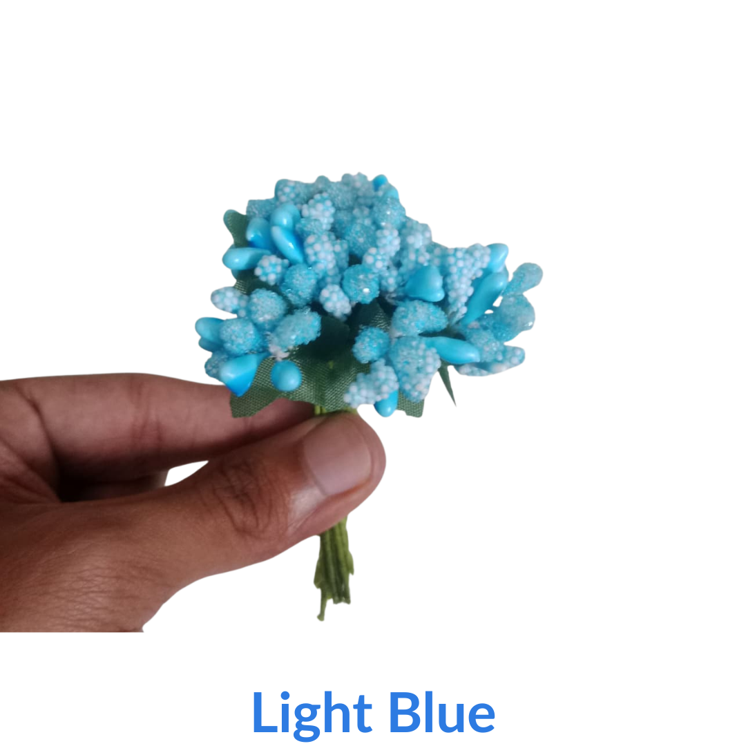 Artificial Flower Stamen Buds – Decorative Mini Pollen Stems for DIY Crafts, Bouquet Making & Floral Design