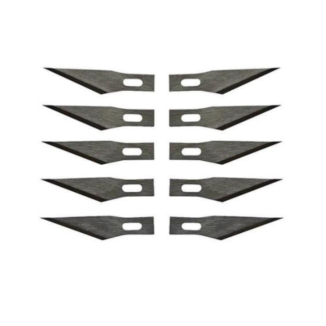 Precision Detail Knife Blades – Pack of 10 Ultra-Sharp Replacement Craft Blades for Art, DIY & Precision Cutting