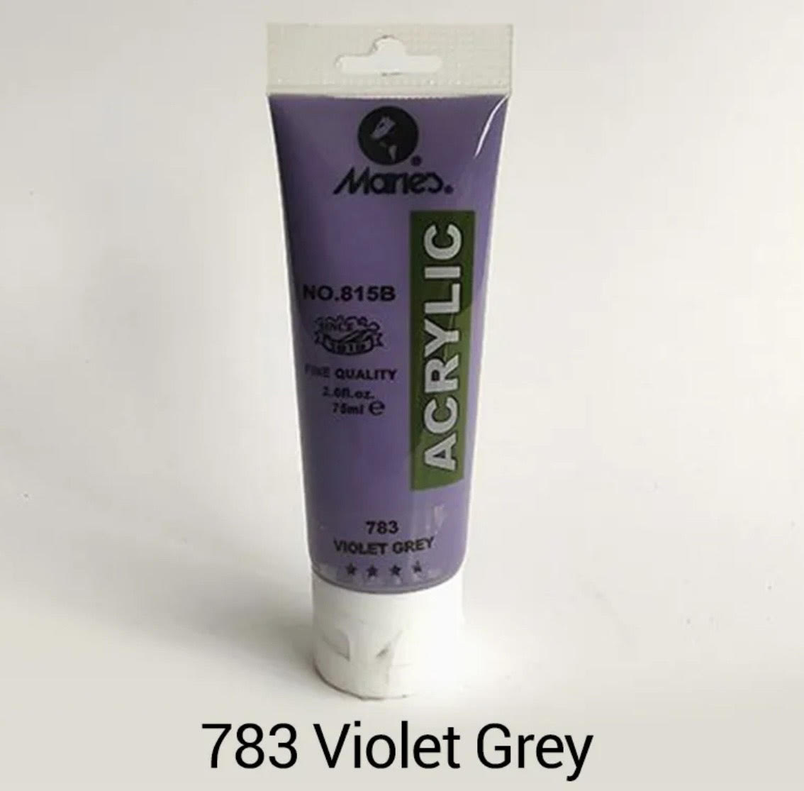 Maries acrylic paint-75ml tube- Violet Grey 783