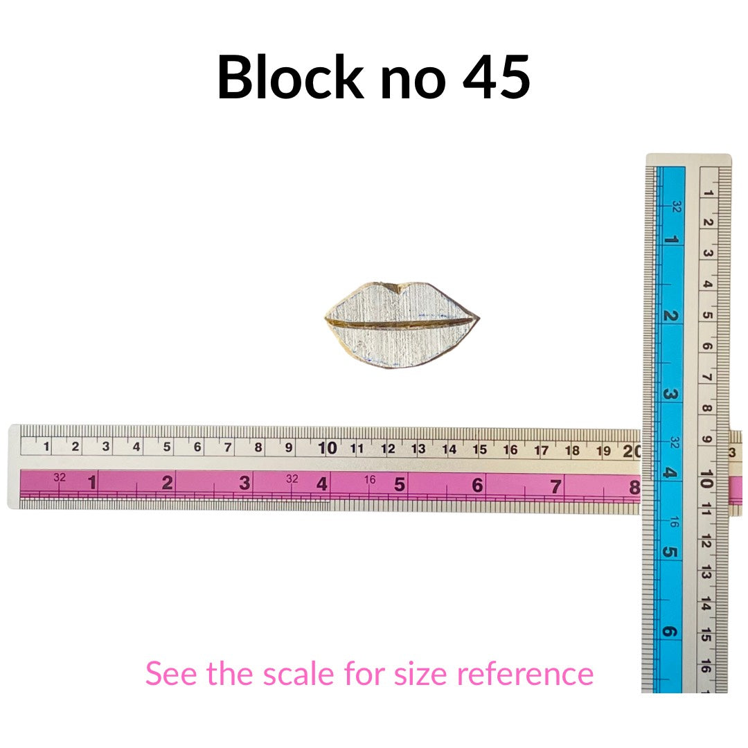 Block no 45. Wooden block stamps for block printing