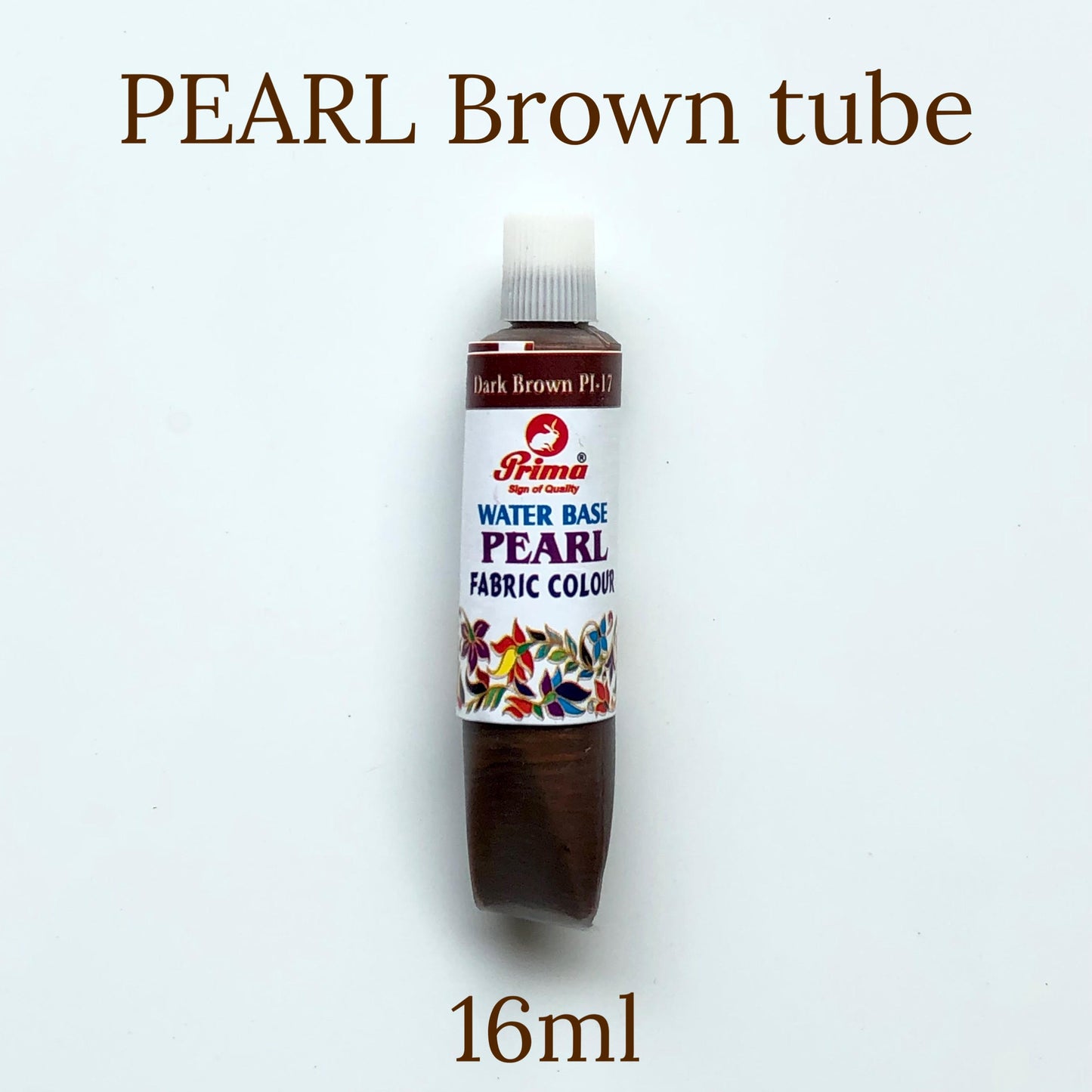 brown fabric paint