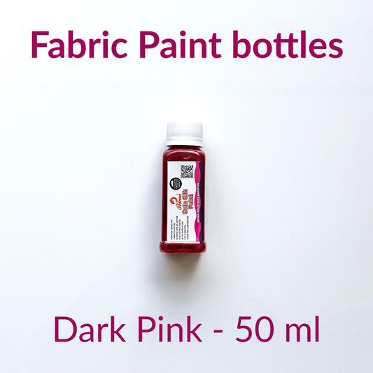 dark pink fabric paint