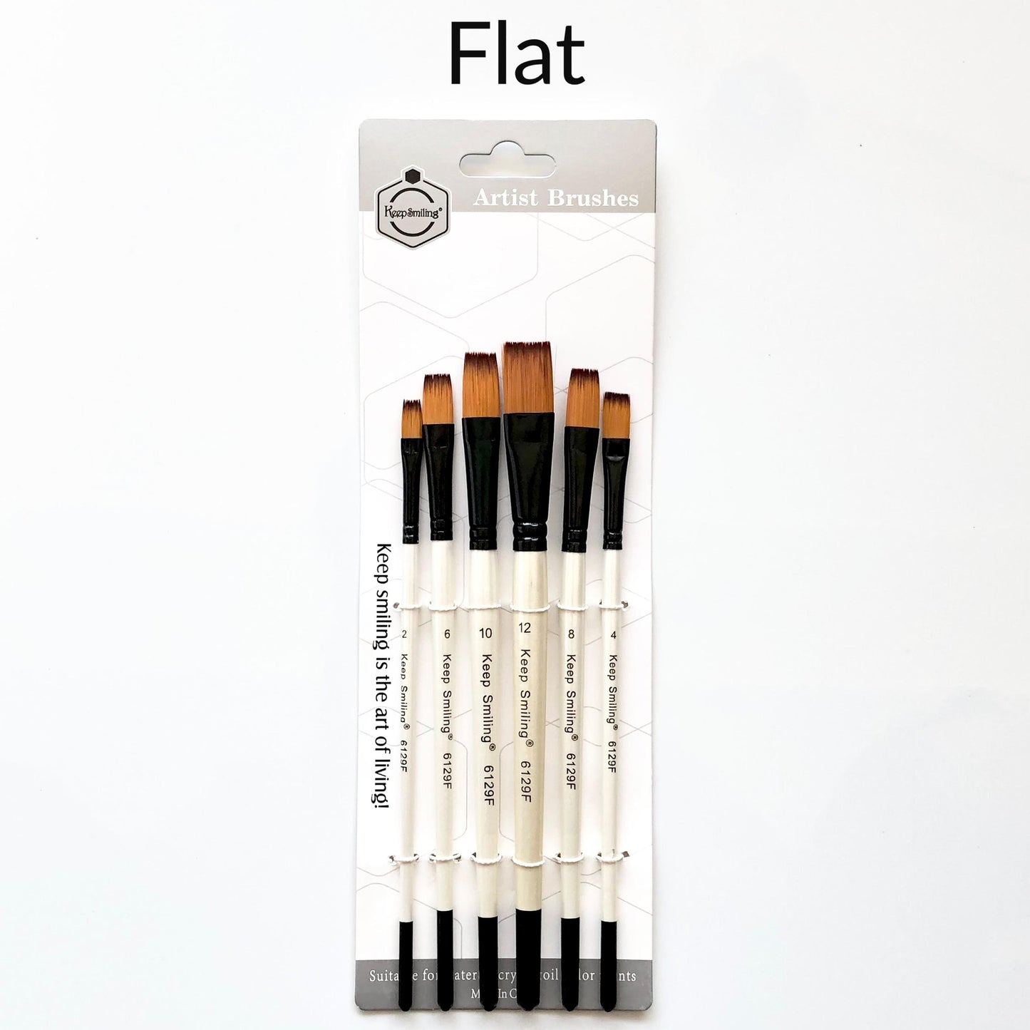 keep smiling flat brushes