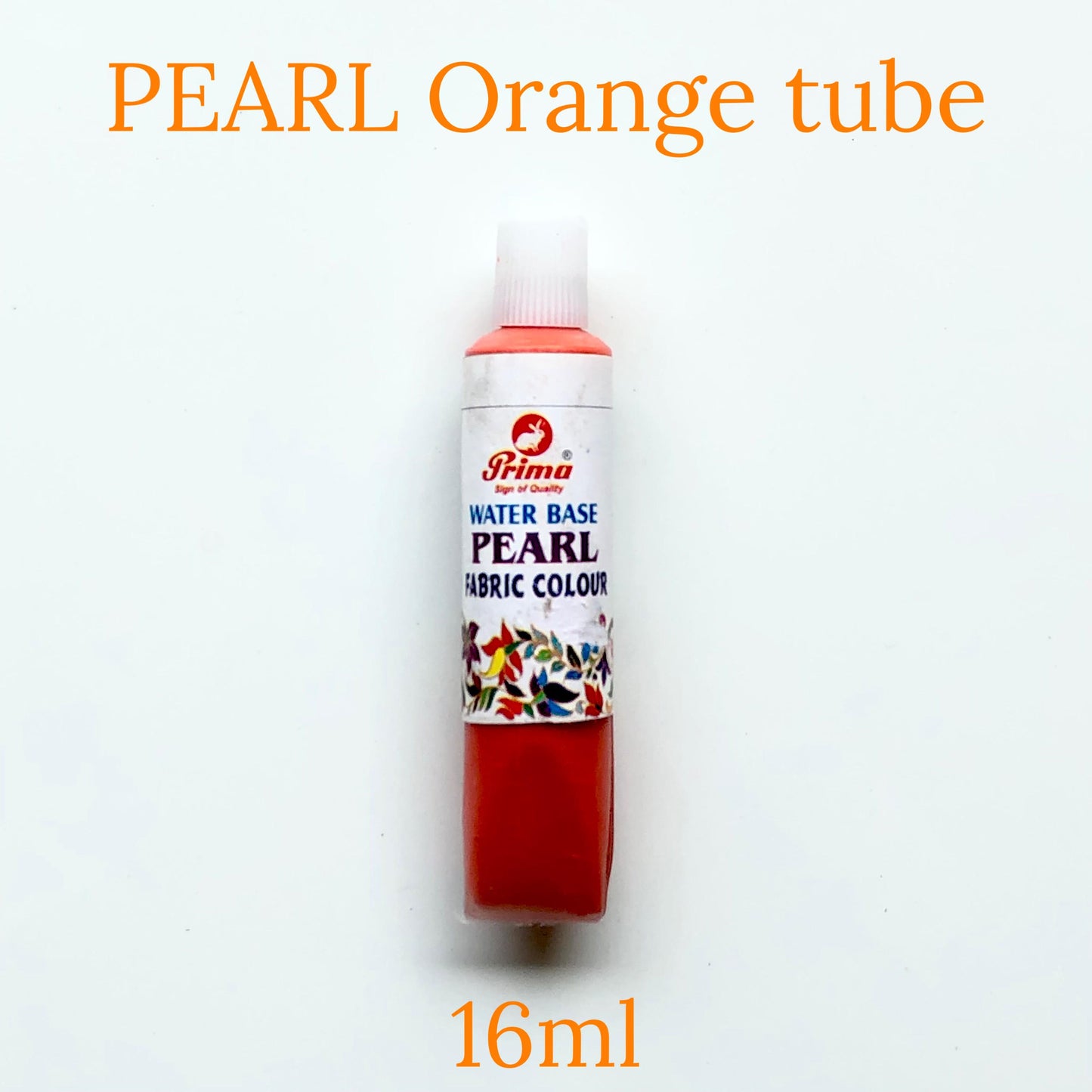 orange fabric paint