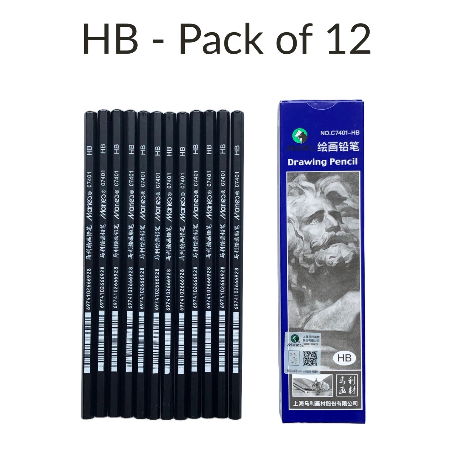 HB Pencil by Maries for art drawing, sketching and tracing