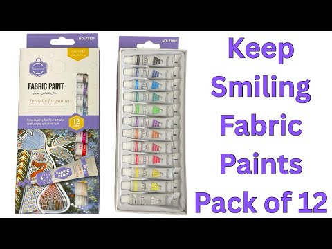 keep smiling fabric paint