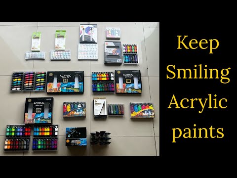 keep smiling acrylic paint