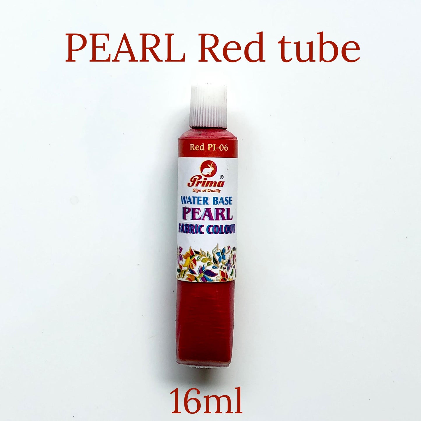 red fabric paint