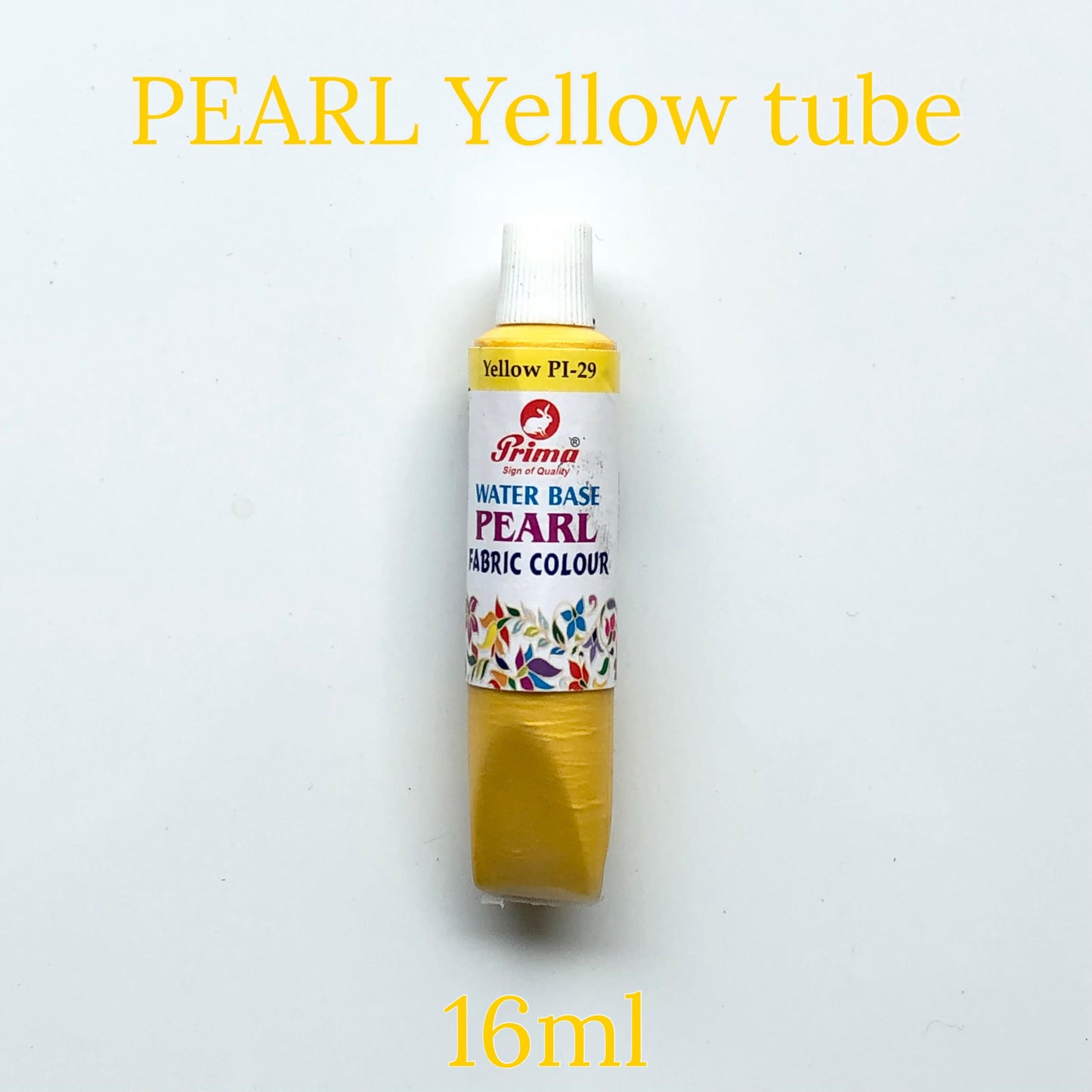 yellow fabric paint