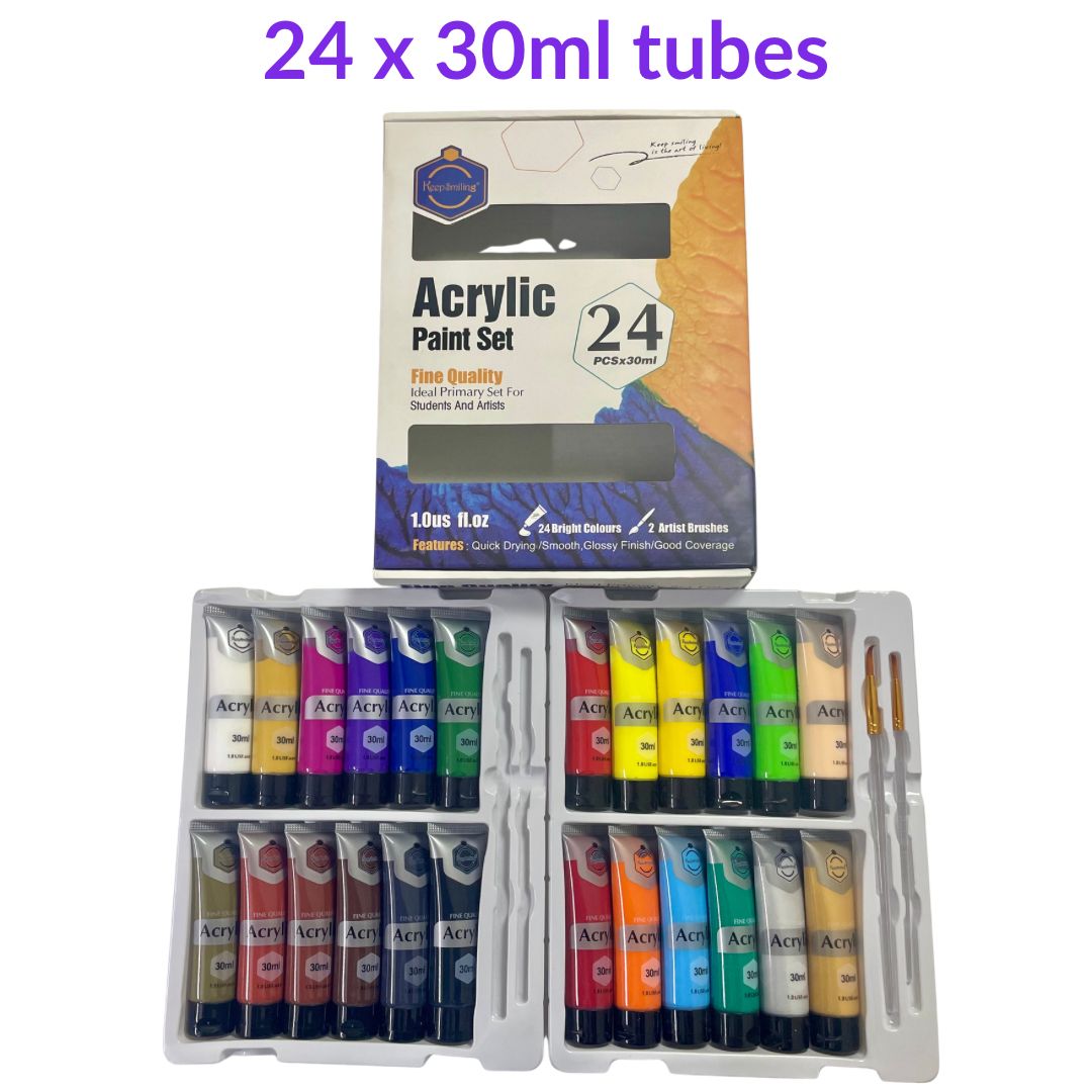 Acrylic Paint keep smiling – available in different set of acrylic colour paints