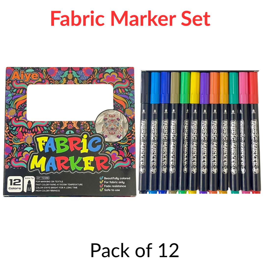 Aiye Fabric Markers - Pack of 12