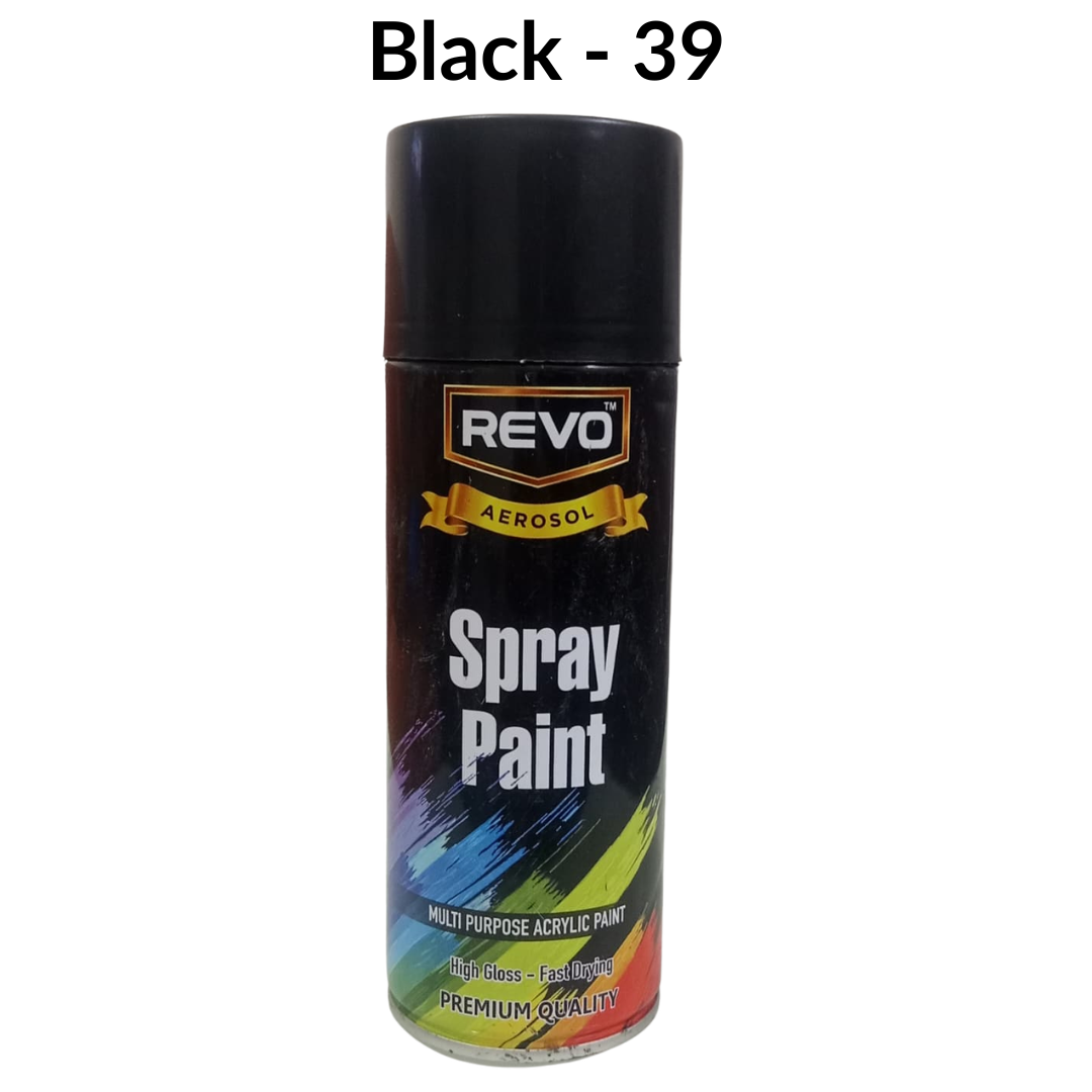 Acrylic spray paint - BLACK - 39