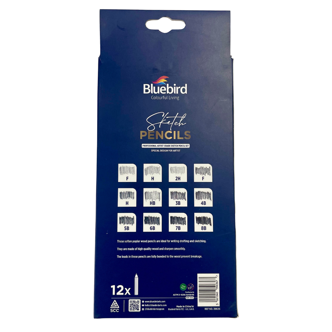 Bluebird SKETCH pencils – 12pcs 