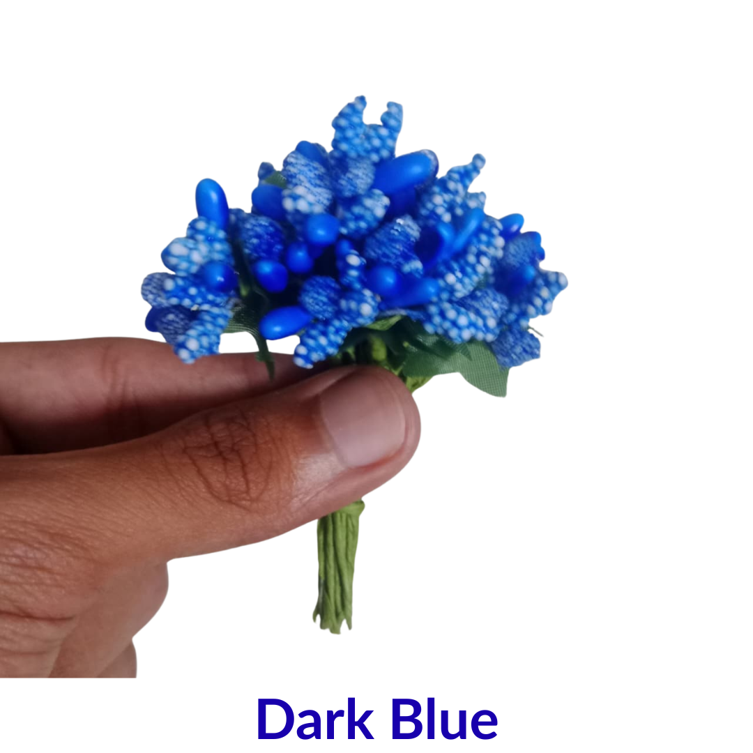 Artificial Flower Stamen Buds – Decorative Mini Pollen Stems for DIY Crafts, Bouquet Making & Floral Design