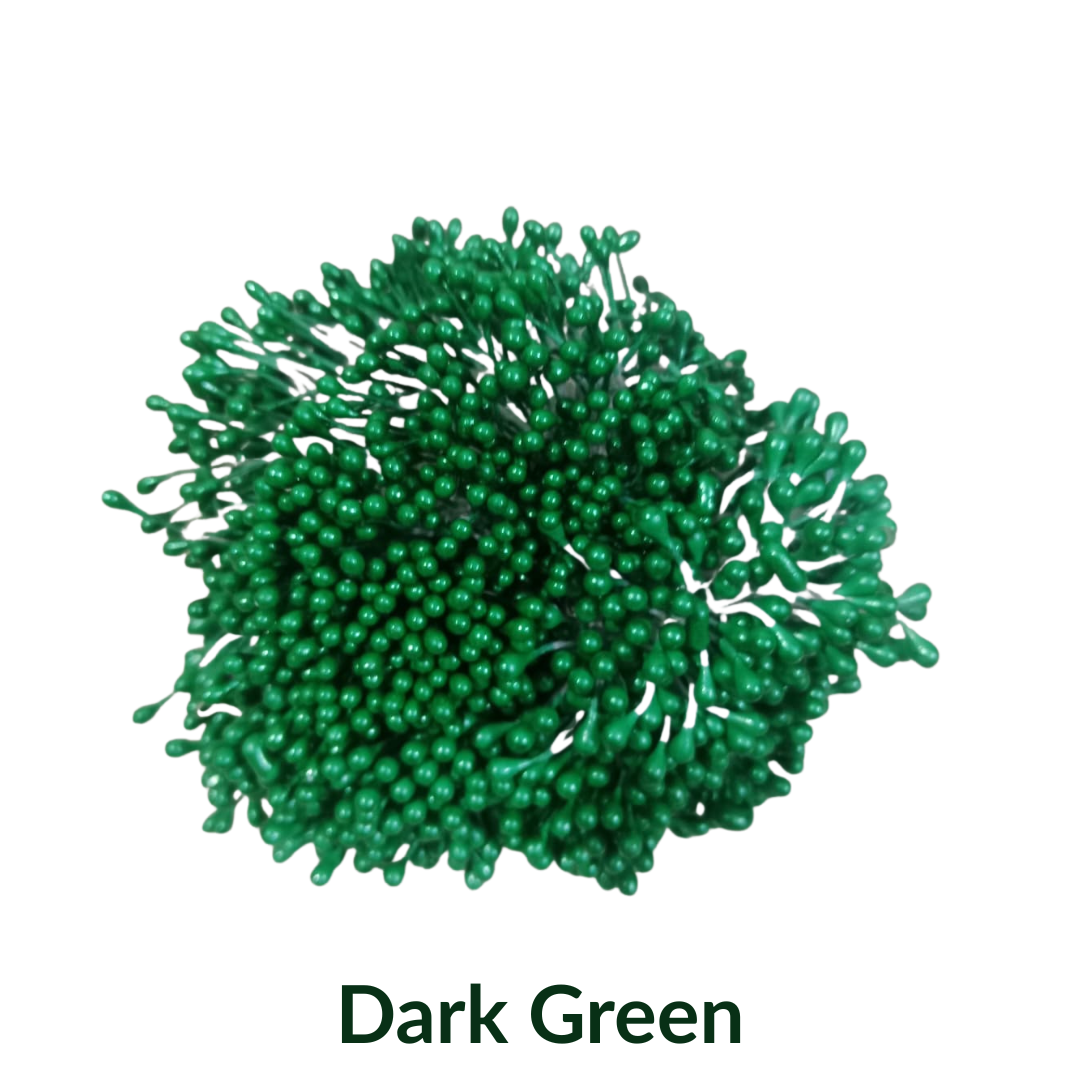 Floral Stamen Buds - Dark Green