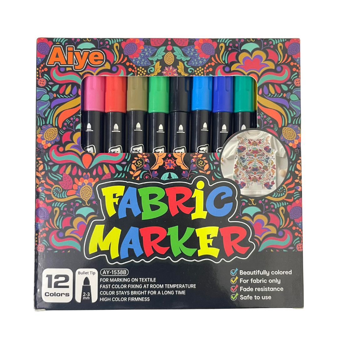 Aiye Fabric Markers - Pack of 12