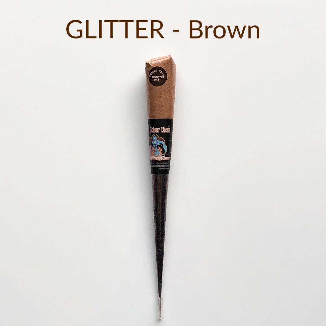 Colour Chem-Fabric Gutta Cone- GLITTER Brown 043-glitter