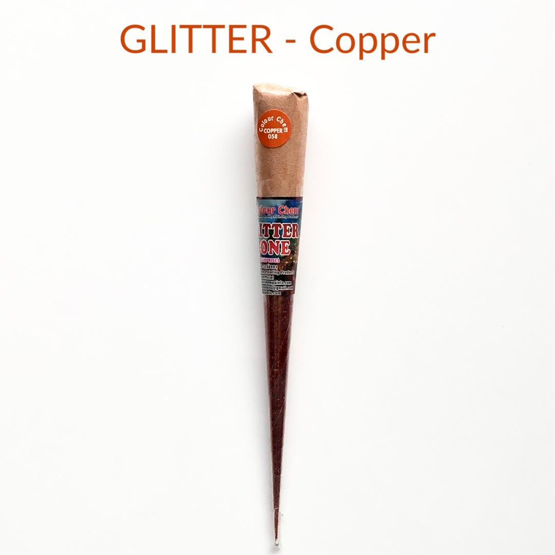 Colour Chem-Fabric Gutta Cone- GLITTER Copper 058-glitter