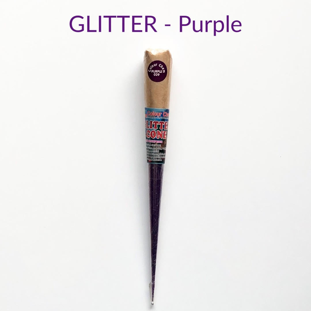 Colour Chem-Fabric Gutta Cone- GLITTER Purple 029-glitter