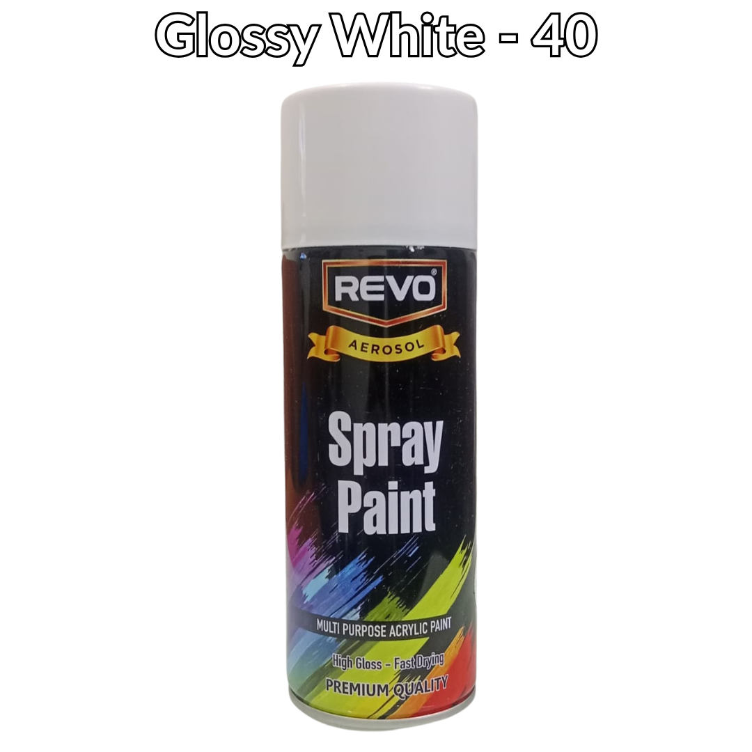 Acrylic spray paint - Glossy White - 40