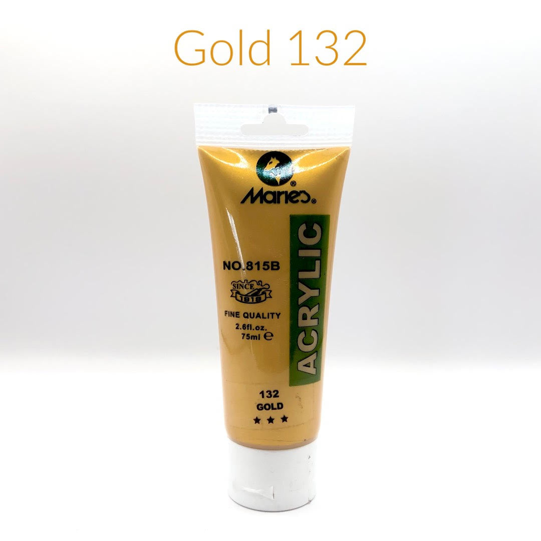 maries acrylic paint gold 132