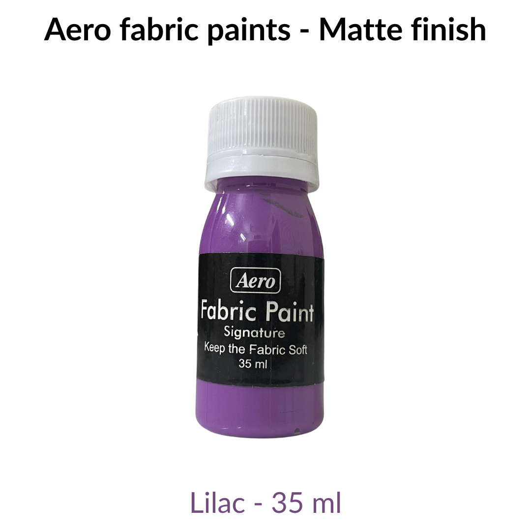 AERO Signature Fabric Paints – Matte Finish | 35ml Textile Color for Fabric Art