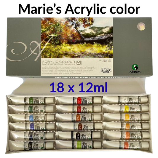 Marie's acrylic colors - 18 x 12ml