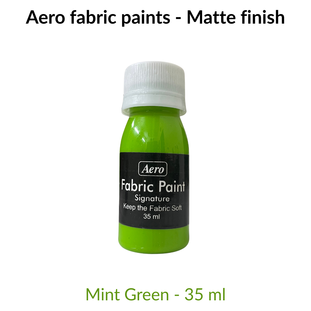 AERO Signature Fabric Paints – Matte Finish | 35ml Textile Color for Fabric Art