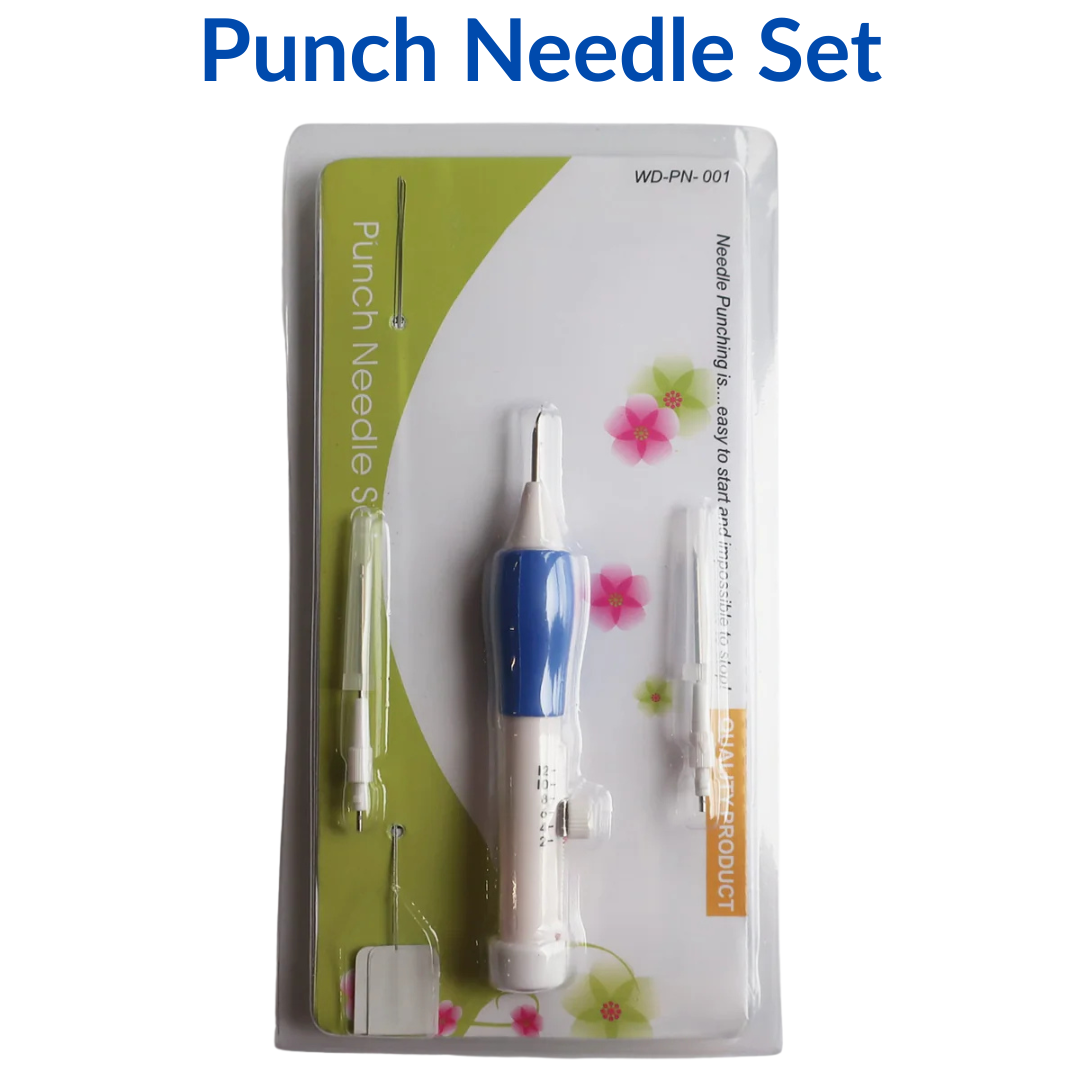 3D Embroidery Punch Needle Kit – Adjustable Needle Set with Multiple Tips for DIY Crafting