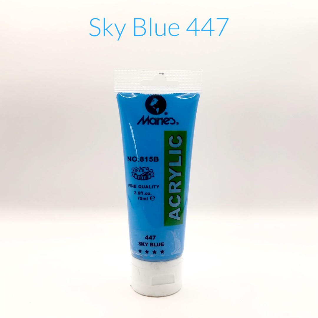 maries acrylic paint sky blue 447