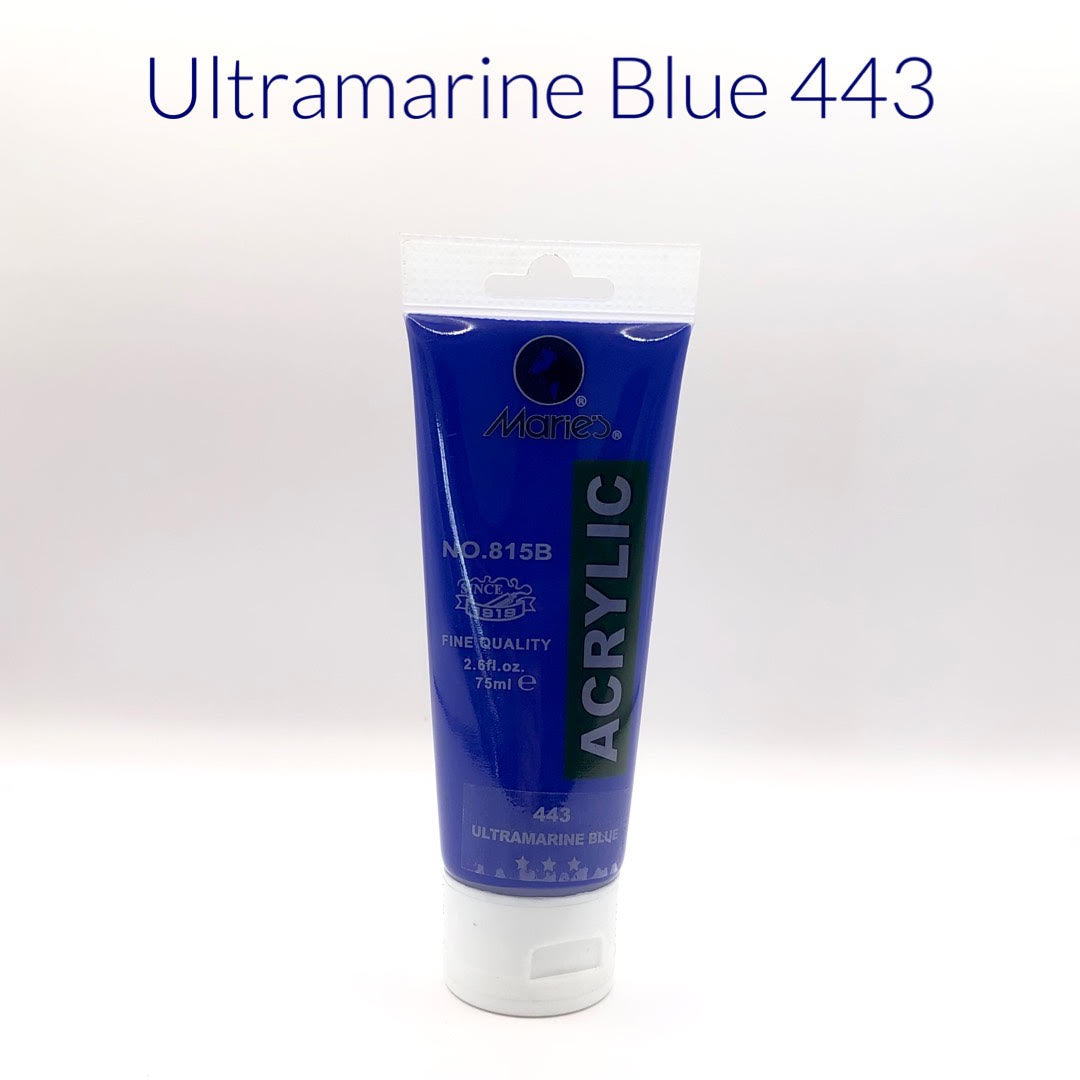 maries acrylic paint ultramarine blue 443