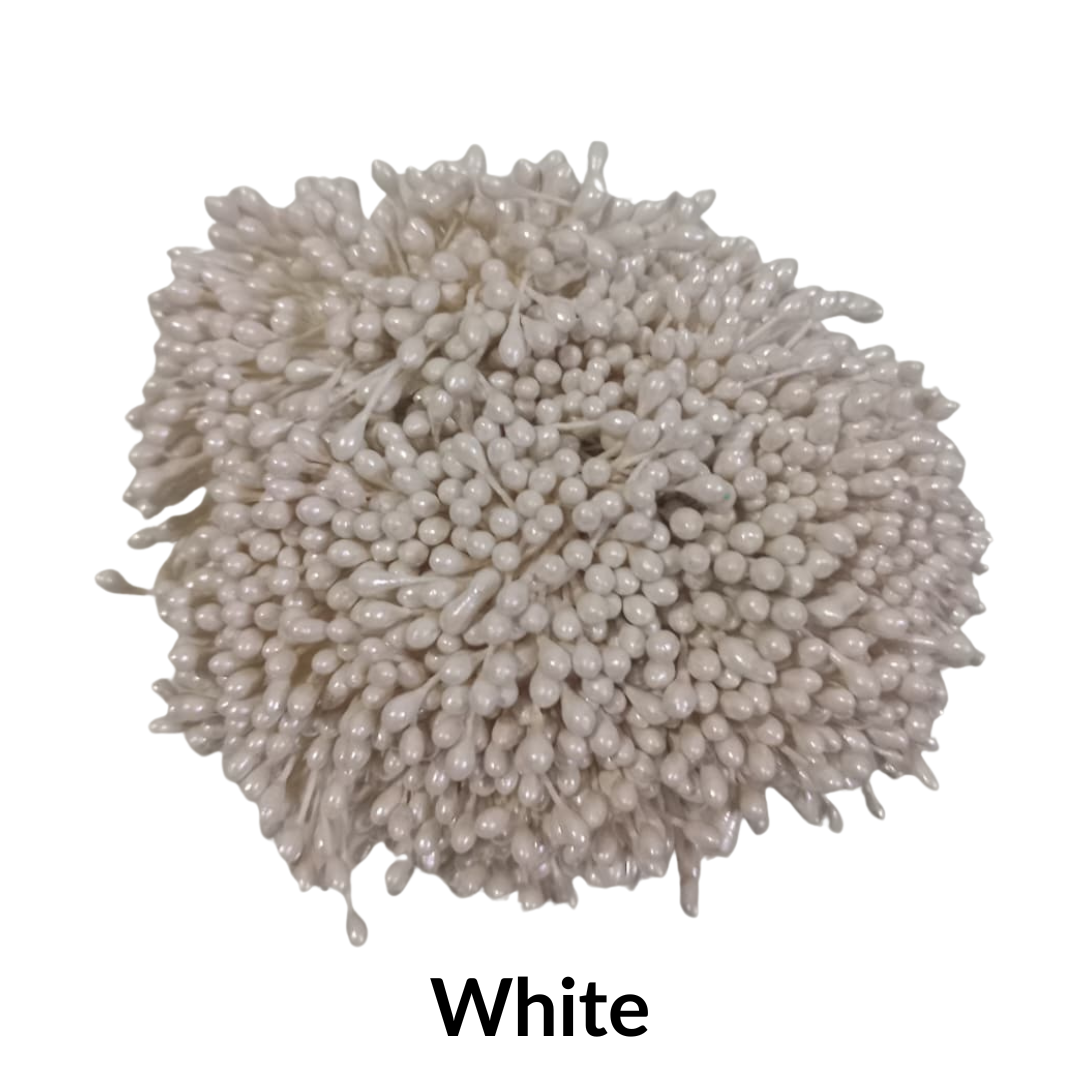 Floral Stamen Buds - White