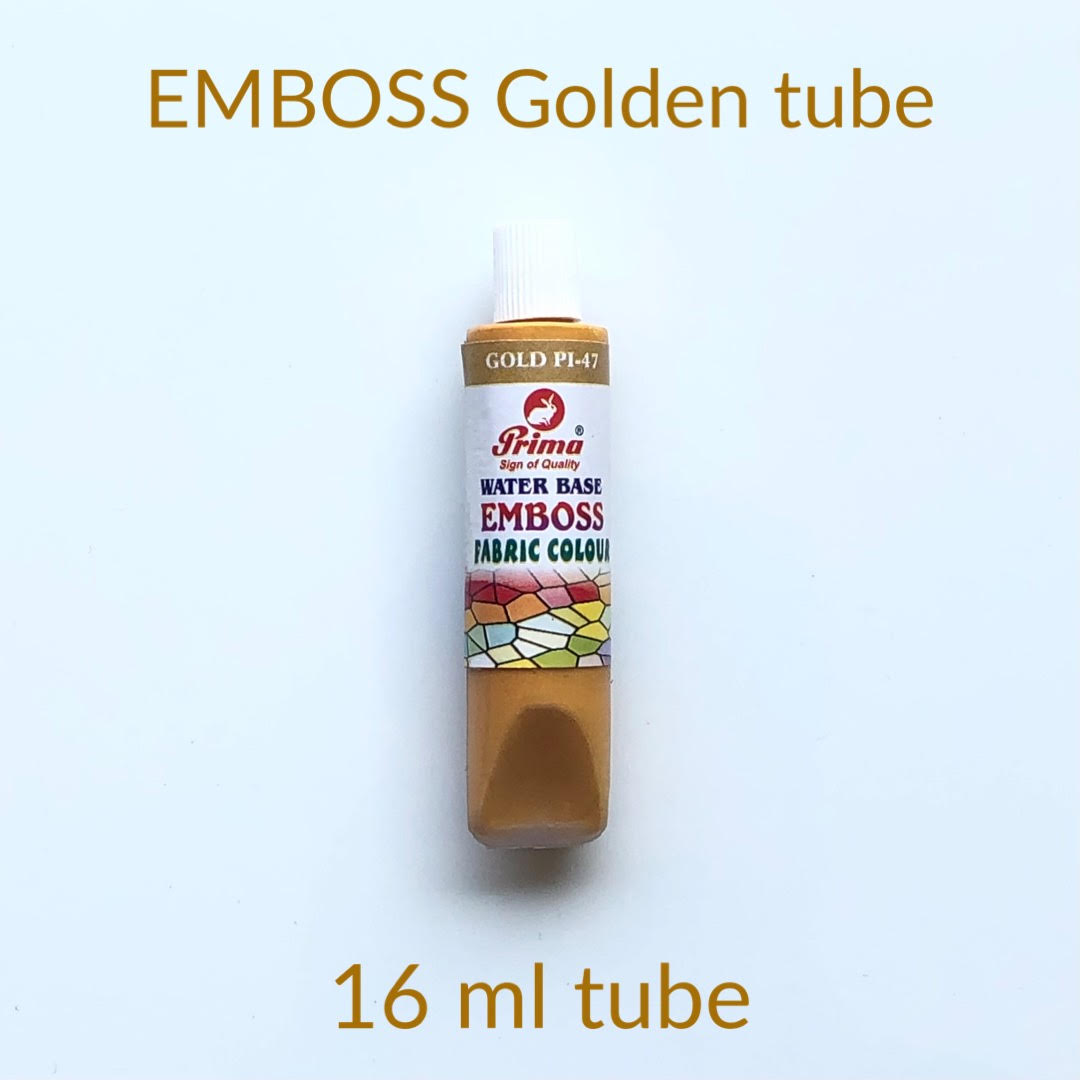 golden emboss fabric paint